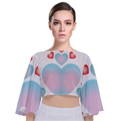 Hearth  Tie Back Butterfly Sleeve Chiffon Top by WELCOMEshop
