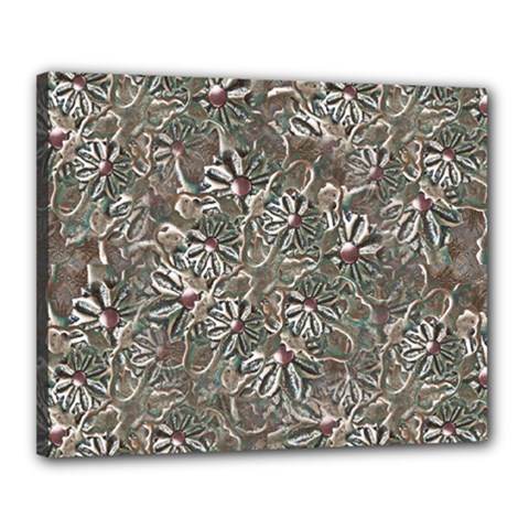 Modern Floral Collage Pattern Design Canvas 20  x 16  (Stretched)