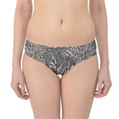 Modern Floral Collage Pattern Design Hipster Bikini Bottoms