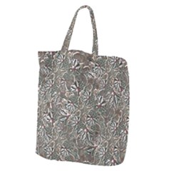 Modern Floral Collage Pattern Design Giant Grocery Tote