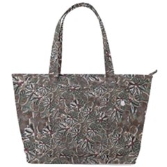 Modern Floral Collage Pattern Design Back Pocket Shoulder Bag 