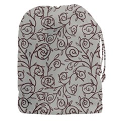 Curly Lines Drawstring Pouch (3xl) by SychEva