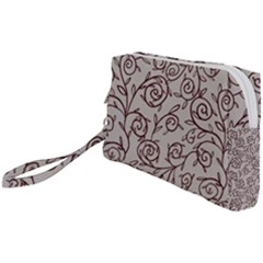 Curly Lines Wristlet Pouch Bag (small) by SychEva