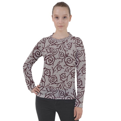 Curly Lines Women s Pique Long Sleeve Tee by SychEva