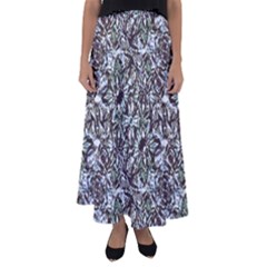 Intricate Textured Ornate Pattern Design Flared Maxi Skirt by dflcprintsclothing