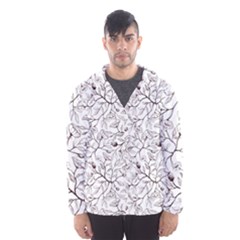 Pencil Flowers Seamless Pattern Men s Hooded Windbreaker by SychEva