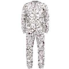 Pencil Flowers Seamless Pattern Onepiece Jumpsuit (men)  by SychEva