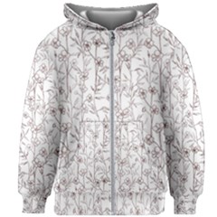 Pencil Flowers Kids  Zipper Hoodie Without Drawstring by SychEva