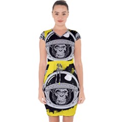 Spacemonkey Capsleeve Drawstring Dress  by goljakoff