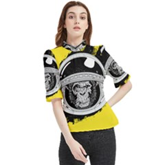 Spacemonkey Frill Neck Blouse