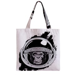 Spacemonkey Zipper Grocery Tote Bag by goljakoff