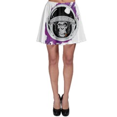 Purple Spacemonkey Skater Skirt by goljakoff
