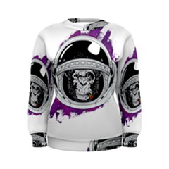 Purple Spacemonkey Women s Sweatshirt by goljakoff