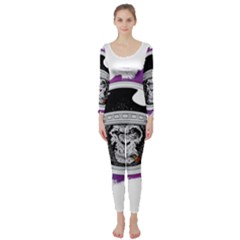 Purple Spacemonkey Long Sleeve Catsuit by goljakoff