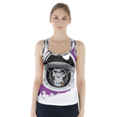 Purple Spacemonkey Racer Back Sports Top by goljakoff