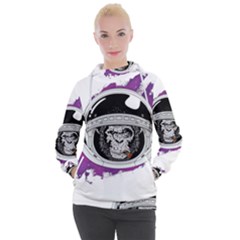 Purple Spacemonkey Women s Hooded Pullover by goljakoff