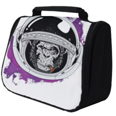 Purple Spacemonkey Full Print Travel Pouch (big) by goljakoff