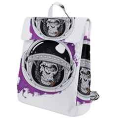 Purple Spacemonkey Flap Top Backpack by goljakoff