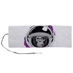 Purple Spacemonkey Roll Up Canvas Pencil Holder (m) by goljakoff