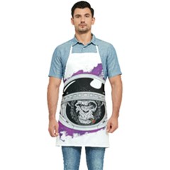 Purple Spacemonkey Kitchen Apron by goljakoff