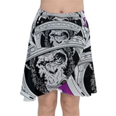 Spacemonkey Chiffon Wrap Front Skirt by goljakoff