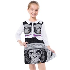 Spacemonkey Kids  Quarter Sleeve Shirt Dress by goljakoff