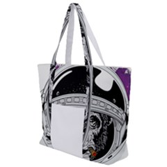 Spacemonkey Zip Up Canvas Bag by goljakoff