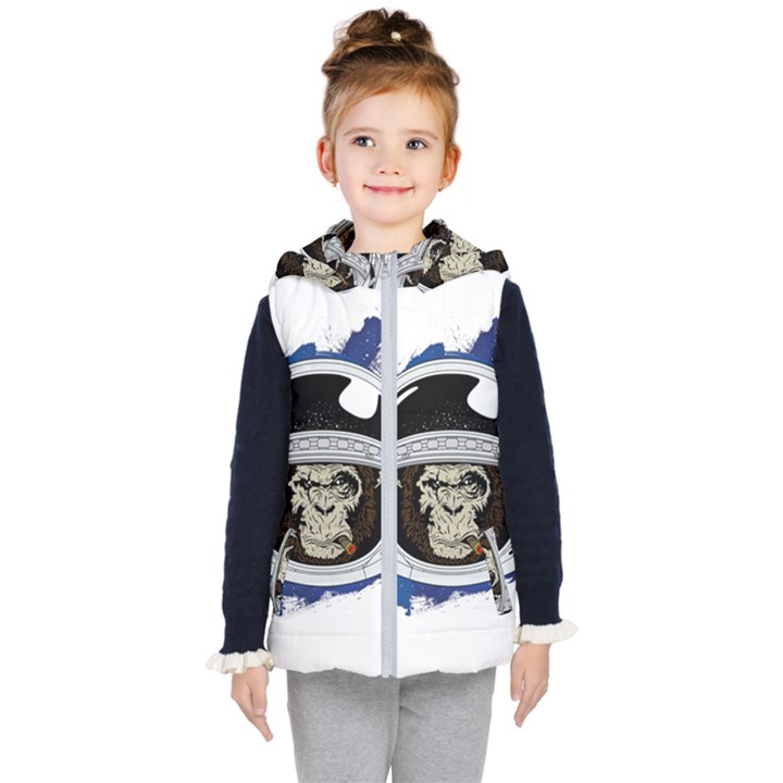 Spacemonkey Kids  Hooded Puffer Vest