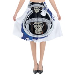 Spacemonkey Flared Midi Skirt by goljakoff