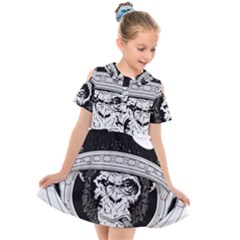 Spacemonkey Kids  Short Sleeve Shirt Dress by goljakoff