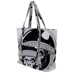 Spacemonkey Zip Up Canvas Bag by goljakoff