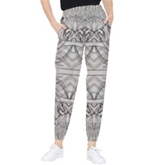 Monochrome Module Pattern Iv Tapered Pants by kaleidomarblingart