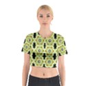 Summer Sun Flower Power Over The Florals In Peace Pattern Cotton Crop Top View1