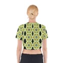 Summer Sun Flower Power Over The Florals In Peace Pattern Cotton Crop Top View2