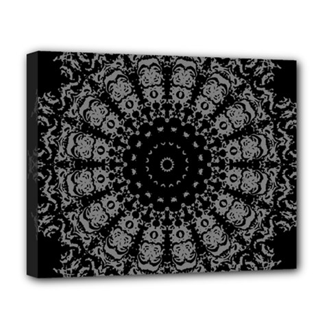 Gothic Mandala Deluxe Canvas 20  X 16  (stretched) by MRNStudios