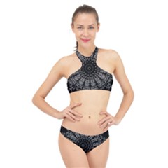 Gothic Mandala High Neck Bikini Set