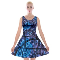 Dismembered Mandala Velvet Skater Dress by MRNStudios