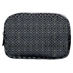 Iron Ornament Grid Pattern Make Up Pouch (small) by dflcprintsclothing