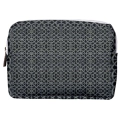 Iron Ornament Grid Pattern Make Up Pouch (medium) by dflcprintsclothing