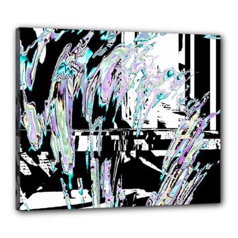 Digital Wave Canvas 24  X 20  (stretched) by MRNStudios