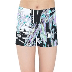 Digital Wave Kids  Sports Shorts by MRNStudios