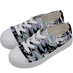 Digital Wave Kids  Low Top Canvas Sneakers by MRNStudios