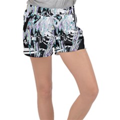 Digital Wave Velour Lounge Shorts by MRNStudios