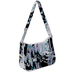 Digital Wave Zip Up Shoulder Bag by MRNStudios