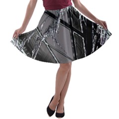 Ag Cobwebs A-line Skater Skirt by MRNStudios