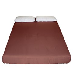 Blast-off Bronze Brown Fitted Sheet (queen Size) by FabChoice