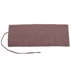 Burnished Brown Roll Up Canvas Pencil Holder (S)