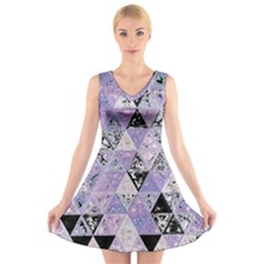 Candy Glass V-neck Sleeveless Dress by MRNStudios