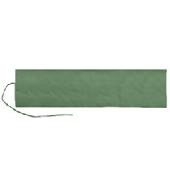 Dark Sea Green Roll Up Canvas Pencil Holder (l) by FabChoice