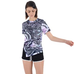 Invasive Hg Asymmetrical Short Sleeve Sports Tee by MRNStudios